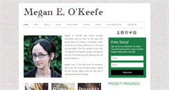 Desktop Screenshot of meganokeefe.com